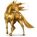 goddelijk paard goud
