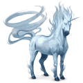 pony-eenhoorn lucht element