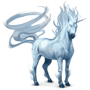 pony-eenhoorn lucht element