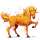 pony-eenhoorn vuur element