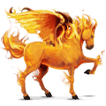 rijpaard-pegasus vuur element