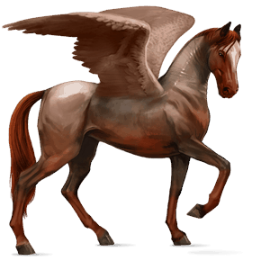 rijpaard-pegasus lusitano kastanje
