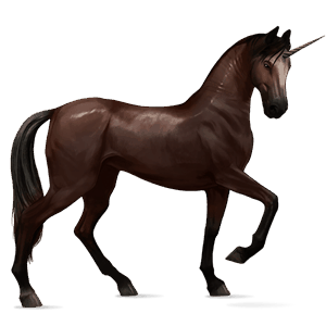 rijpaard-eenhoorn akhal-teke roodschimmel