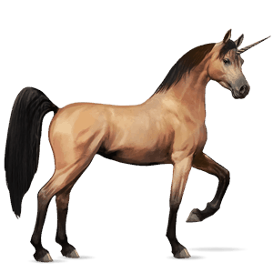 rijpaard-eenhoorn tennessee walker bruin