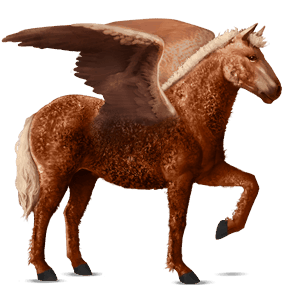 rijpaard-pegasus lusitano kastanje