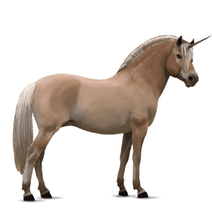 pony-eenhoorn rodblakk