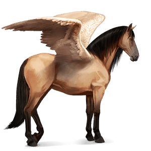 rijpaard-pegasus lusitano wildkleur