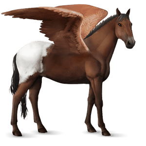 rijpaard-pegasus lusitano gestippeld grijs