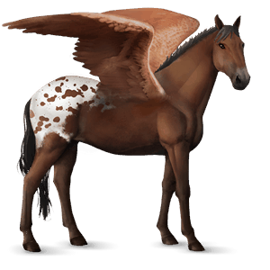 rijpaard-pegasus lusitano kastanje