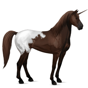 rijpaard-eenhoorn mustang kastanje