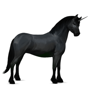 pony-eenhoorn lever kastanje