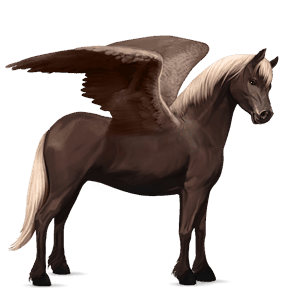 pony-pegasus welsh gestippeld grijs