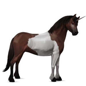 pony-eenhoorn welsh bruin