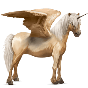gevleugelde pony-eenhoorn  brunblakk