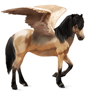 rijpaard-pegasus lusitano wildkleur