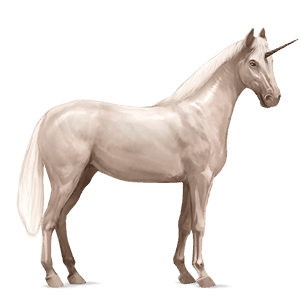 rijpaard-eenhoorn trakehner zwart
