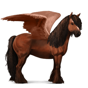 rijpaard-pegasus lusitano lever kastanje