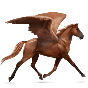 rijpaard-pegasus lusitano kastanje