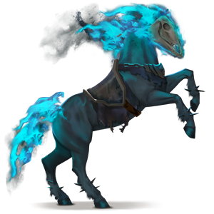 pony-eenhoorn spookrijder