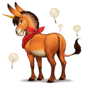 gevleugelde pony-eenhoorn  haflinger zweetvos lever kastanje 