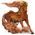 rijpaard lusitano bruin