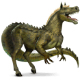 wild paard krokodil