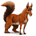 wild paard eekhoorn