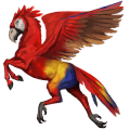 wild paard papegaai