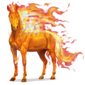 goddelijk paard vlam