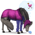 dwalend paard krabbel