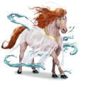 goddelijk paard de vrouwe van het meer