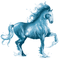 water paard oceaan