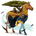 rijpaard bruin