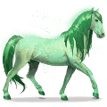 paard van de regenboog forest green