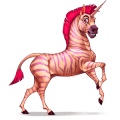 dwalend paard zebrahoorn