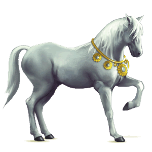 rijpaard lusitano gestippeld grijs