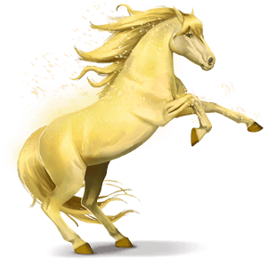 paard van de regenboog shiny yellow