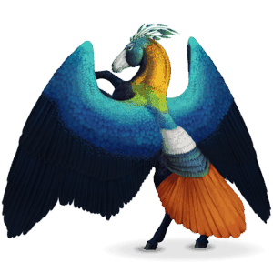 vogel dwalend paard lophos