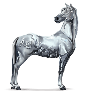 goddelijk paard zilver
