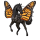 dwalend paard monarchvlinder
