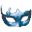 het blauwe carnaval masker