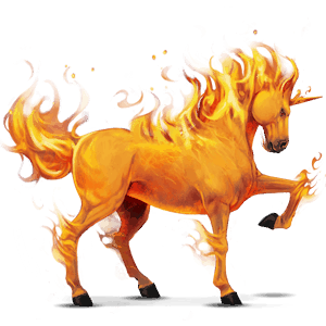 rijpaard-eenhoorn vuur element